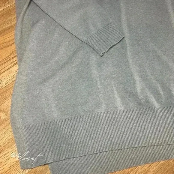 ADY P Women's Taupe Long-Sleeve, V-Neck, Fanny Sweater, L - Picture 10 of 14